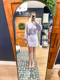 Lavender L/S Mini Dress