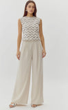 Ivory Wide Leg Trouser