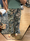 Sage Print Wide Leg Pant